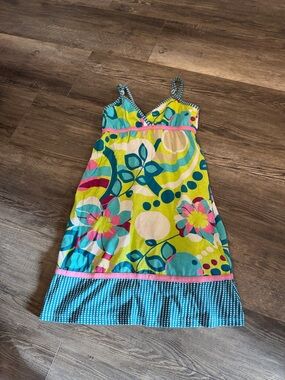 Roxy Colorful Floral Sundress for Girls - Yellow & Teal